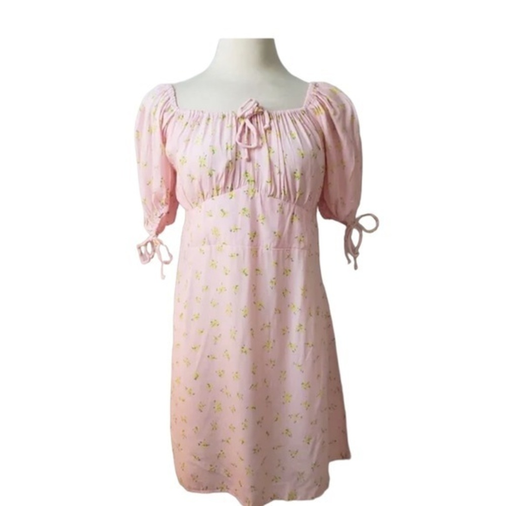 Anthropologie Faithful the brand Thea mini dress Luda floral pink